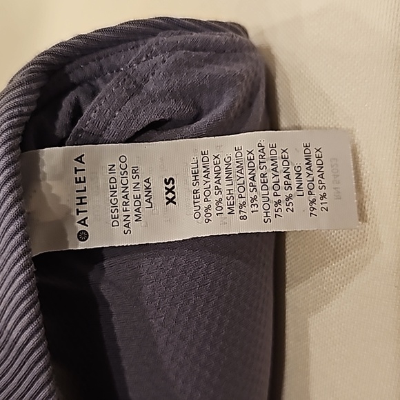 ATHLETA | Exhale Rib Bra, Tempest Violet - Picture 9 of 10